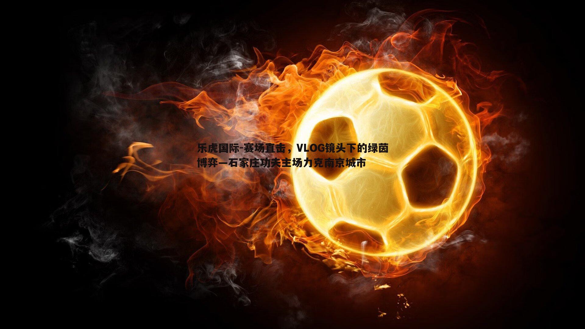 赛场直击,VLOG镜头下的绿茵博弈—石家庄功夫主场力克南京城市